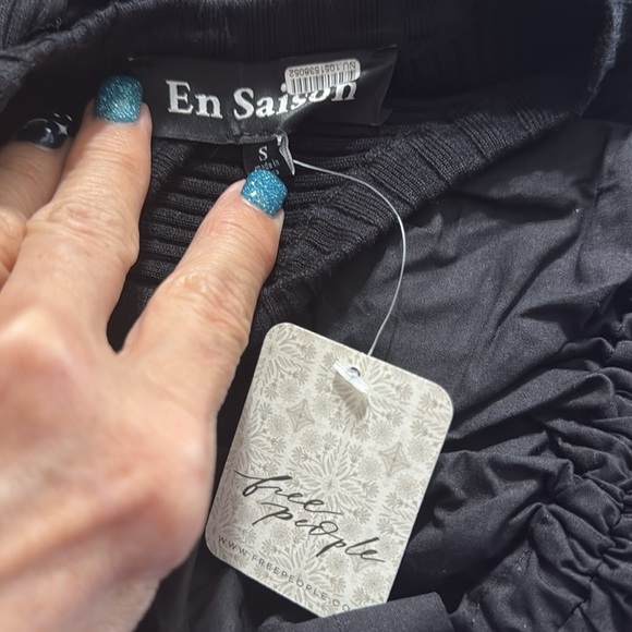 El Saison Anthropologie Maxime Black Midi Dress S - Picture 5 of 8